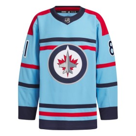 Dresovi Winnipeg Jets Kyle Connor Anniversary Adidas 2023-24 Plava Authentic - Muške